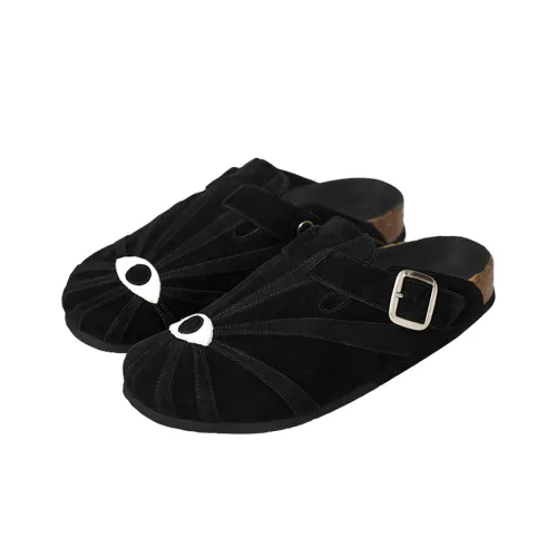 SYMBOLS OF LIGHT Пробковая подошва противоскользящие домашние тапочки унисекс черный