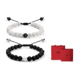 Вулканический камень Белая Бирюза Браслет-шнурок 1 Пара (Коробка Ограниченного Издания)