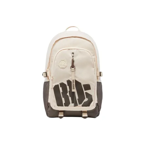 LINING Полиэстер Студенческий Рюкзак Стандартный Унисекс Каменный Белый Серый Сланец Умбра