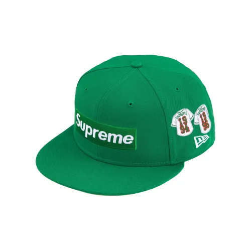 Supreme x New Era Кепки Унисекс Зеленый