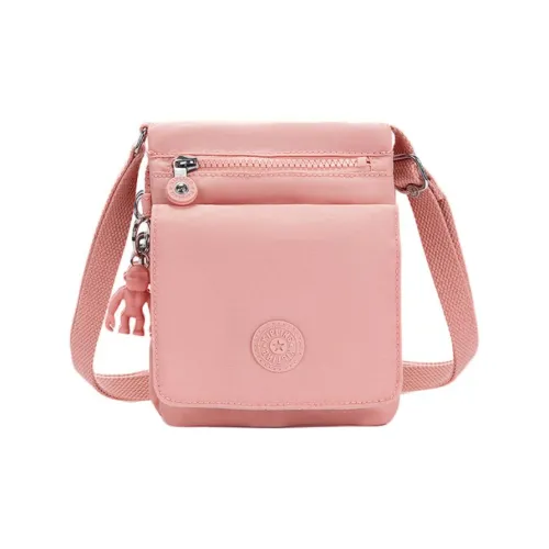 Kipling Полиамид Сумка через плечо Мини Женская Delicate Розовый 3D MONOGRAM Розовый