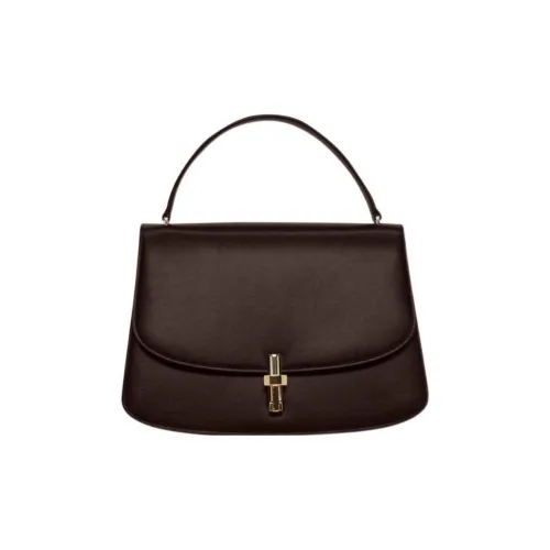 THE ROW Sofia 10 Коровья кожа Курьерская сумка Сумка Женская Темно-коричневая