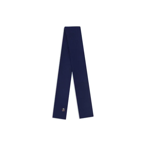 PARAJUMPERS Мериносовая шерсть Вязаные шарфы Мужской Морской синий Цвет