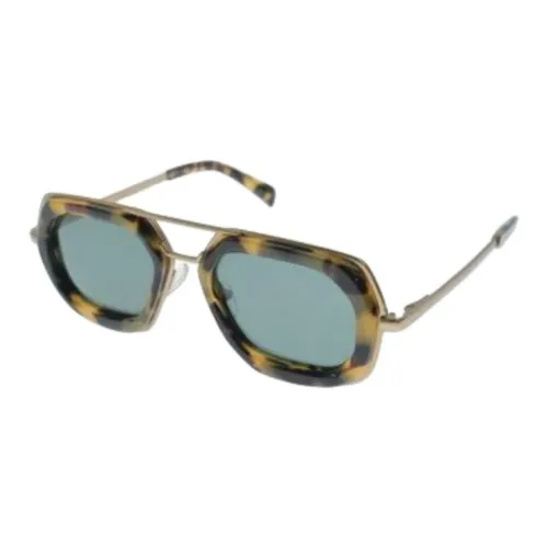 DRIES VAN NOTEN Aviator Солнцезащитные очки Мужские Коричневые