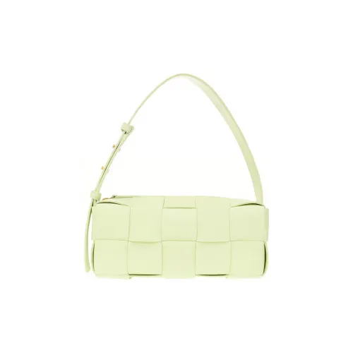 Bottega Veneta Brick Casstte Sheepskin Waffle Сумка Сумка через плечо Сумка Сумка на плечо Маленькая Женская Зеленая