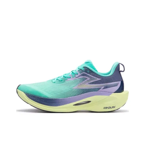 361° Fly 2ET Slip Устойчивый к истиранию Низкий Топ Беговые кроссовки Унисекс Синий Фиолетовый