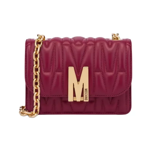 MOSCHINO Овчина Сумка через плечо Маленькая Женская Пурпурно-розовая