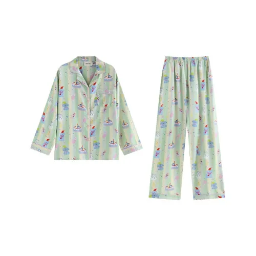 CHATING Пижамный комплект женский зеленый