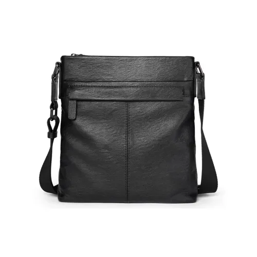 Old Man's Head Коровья кожа Сумка через плечо Стандартная Унисекс Черный