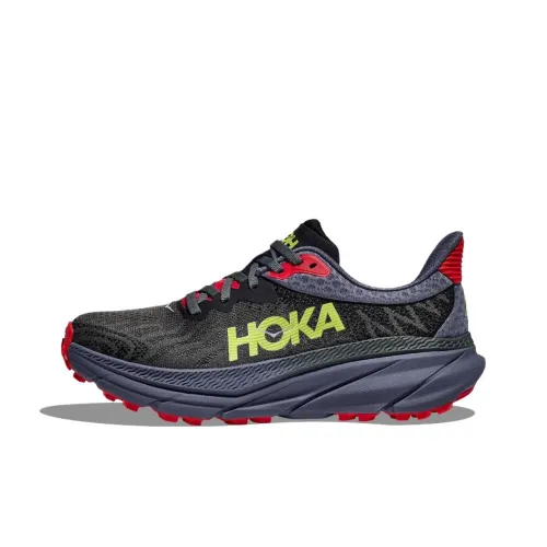 HOKA ONE ONE CHALLENGER 7 Противоскользящие Низкие Кроссовки для Беговых Пути Мужские Черные