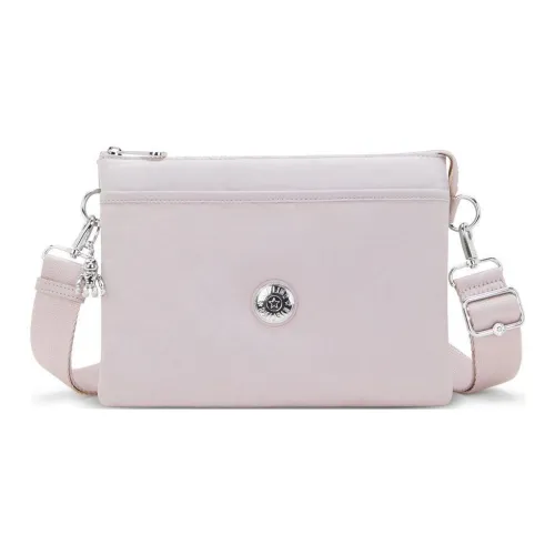 Kipling Полиамид Сумка через плечо Большая Унисекс Блестящая Серебряная