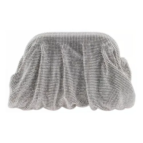 BENEDETTA BRUZZICHES Rhinestone Clutch Женское Серебро