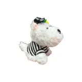 Черный/Белый брелок в виде собаки