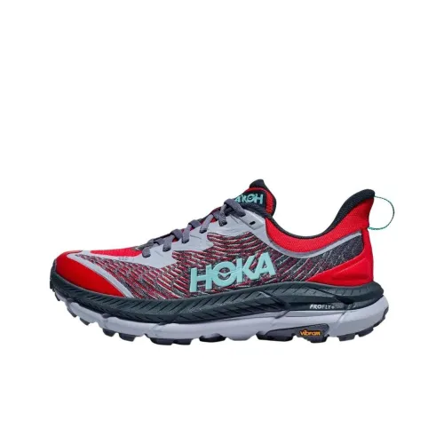 HOKA ONE ONE Mafate Speed 4 Low Топ PROFLY+TM Dual Density Средняя подошва Кроссовки для трейлраннинга Мужской Серый