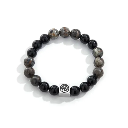 ENFANTIN Титановая сталь Пламя Камень Браслеты Унисекс Черный
