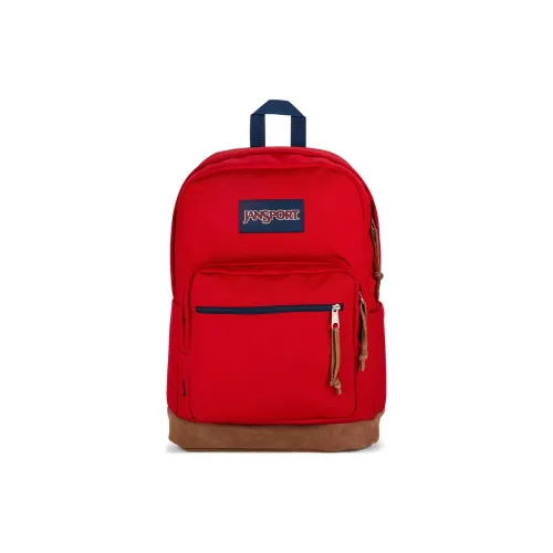 Jansport Ткань с замшей рюкзак унисекс красный