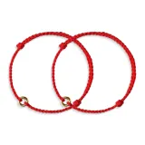 Красный, безопасность, пряжка, браслет, пара