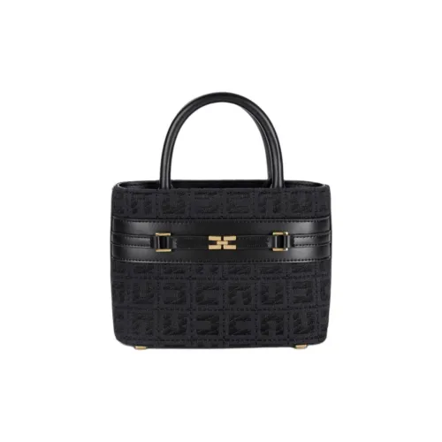 Elisabetta Franchi Хлопок Сумка через плечо Сумка Маленькая Женская Черная