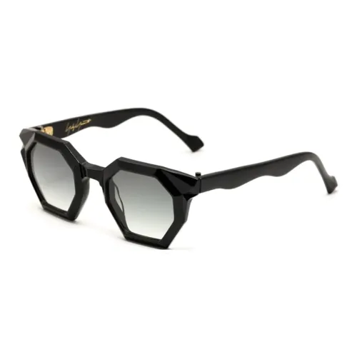 yohji yamamoto Ацетат Нерегулярная форма Солнцезащитные очки Мужской Черный