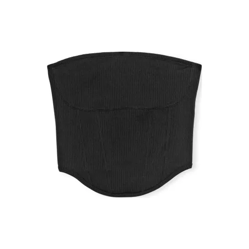 Victoria's Secret Розовый Bralettes Бюстгальтер Топы The Cinched Хлопок Без бретелей Бюстгальтер Женские Чисто черный