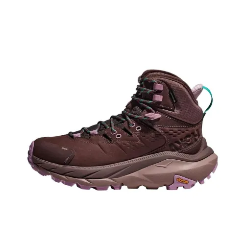 HOKA ONE ONE Kaha 2 Slip-resistant Abrasion-resistant High Top Hiking Shoes Women's Umber