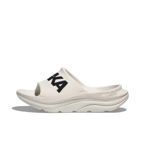 HOKA ONE ONE Ora Slide Тапочки Черно-белая панда Унисекс