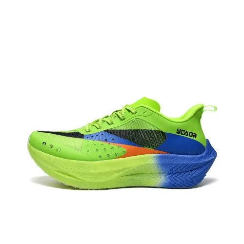 Yonggao People Поддержка Баланс Отскок Анти-перекат Низкий Топ Беговые кроссовки Мужской Синий Зеленый Стремление к Свету