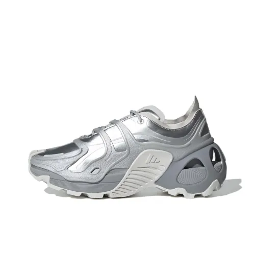 Adidas Wonder Runner Pro Беговые кроссовки Низкий топ Серебристо-серый Унисекс