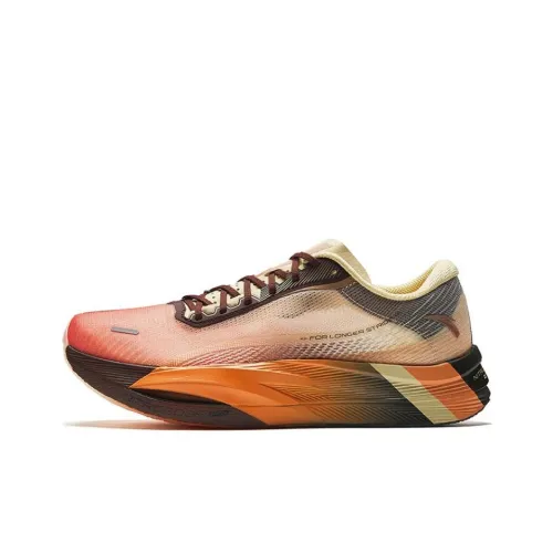 ANTA C202 5 GT Slip Устойчивый к истиранию Низкий топ Карбоновая плита Беговые кроссовки Мужской Оранжевый