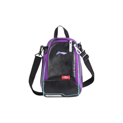 LINING Переработанное волокно Сумка через плечо Стандартная Унисекс Темно-фиолетовый Черный