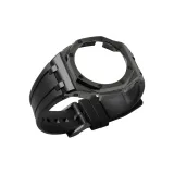 Оффшор Черный Стальной Корпус + Фторкаучук Черный Ремешок + Шпилька + Инструмент