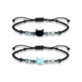 Темный эльф браслет [черный + белый]