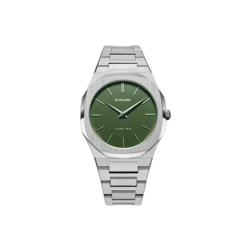D1 MILANO Ultra Thin Collection Кварцевые часы механизм ремешок из нержавеющей стали 40 мм зеленый циферблат унисекс