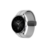 [Жидкость Силикон - Складная Магнитная застежка Ремень] Светло-серый