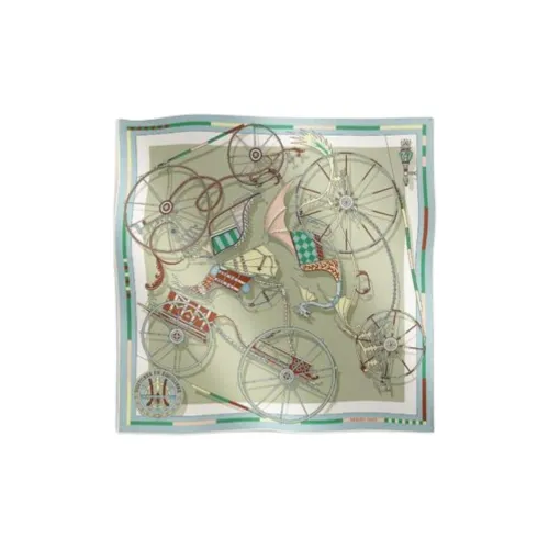 HERMES Шелковые шарфы для женщин многоцветные