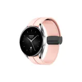 Розовый силиконовый жидкий ремешок с складной магнитной застежкой