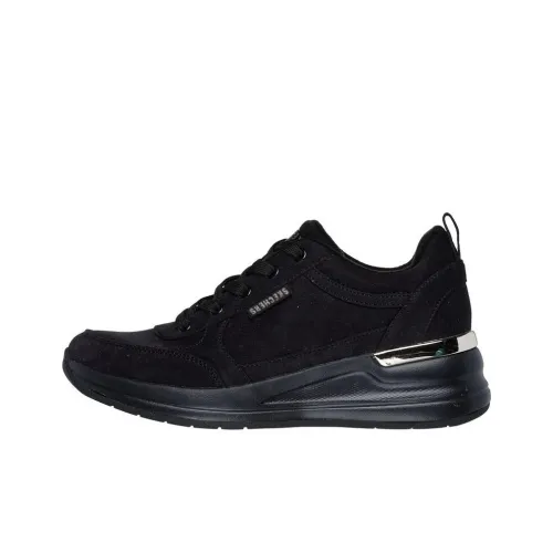 Skechers Billion Low Топ Кэжуал Женский Черный