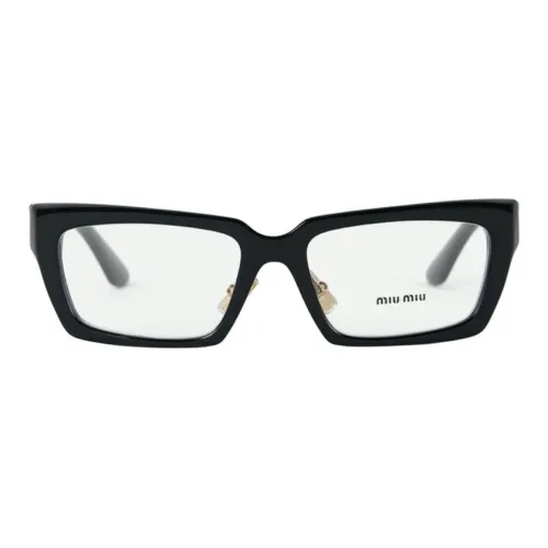 MIU MIU Пластиковая оправа Квадратные Оправы для очков Женские Черные