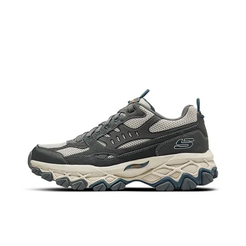 Skechers OUTDOOR MENS Низкий топ На открытом воздухе Легкий походная обувь Мужская Серый Синий
