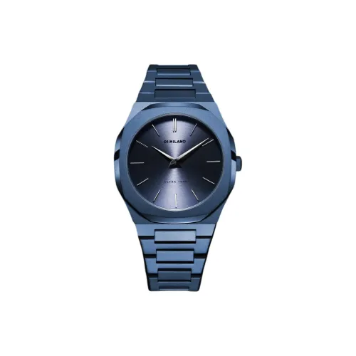 D1 MILANO Watch Кварцевый механизм Нержавеющая сталь Ремешок 40 мм Синий циферблат Унисекс