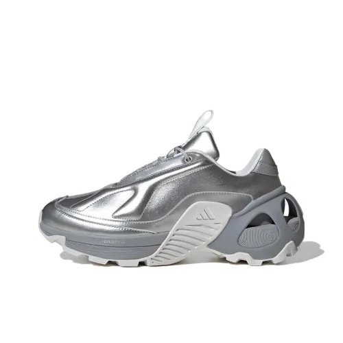 Adidas Wonder Runner Slip-resistant Abrasion-resistant Low-top Беговые кроссовки Унисекс Silver Gray