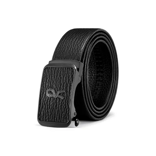 Roberta Di Camerino Ремни из коровьей кожи Мужской Черный 3,4CM с надписью A и поздравительной открыткой с напечатанными фотографиями