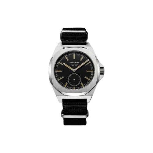 D1 MILANO Наручные часы Кварцевый механизм 38 мм Черный циферблат Мужские часы