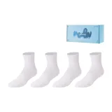 4 шт (Белый) Круглый вырез
