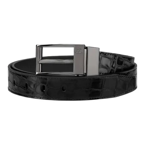 CL LUBOTING Телячья кожа Кожаные ремни Мужской Черный Ширина 2,5CM