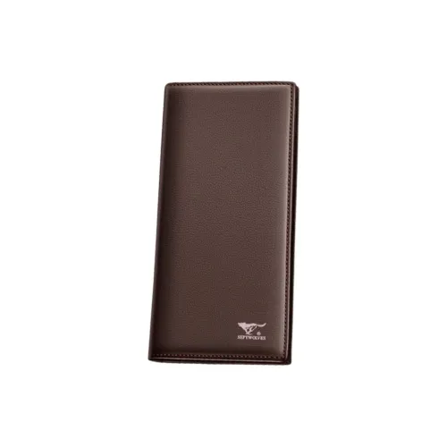 SEPTWOLVES Кошелек из коровьей кожи стандартный мужской кофейный черный