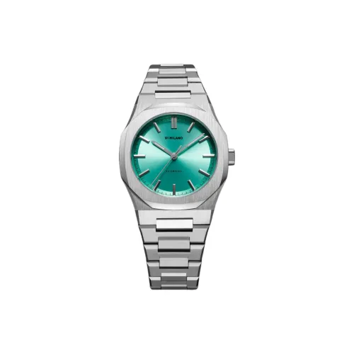 D1 MILANO Watch Кварцевый механизм Нержавеющая сталь Ремешок 36 мм Зеленый циферблат Унисекс