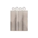 Прозрачный, двусторонний, двойной-вкладыш, патч (оливково-образный), 2 штуки [360 патчей/сумка]