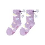 Фиолетовые звездные носки