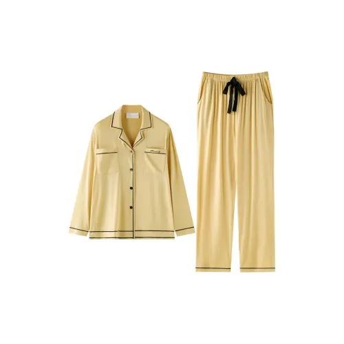 MEONSILL Пижамный комплект женский желтый